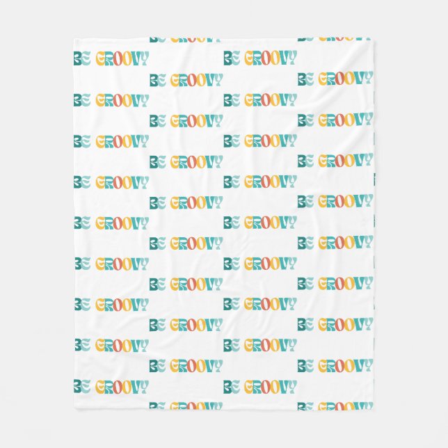 Couverture Polaire "Soyez Groovy" (Devant)