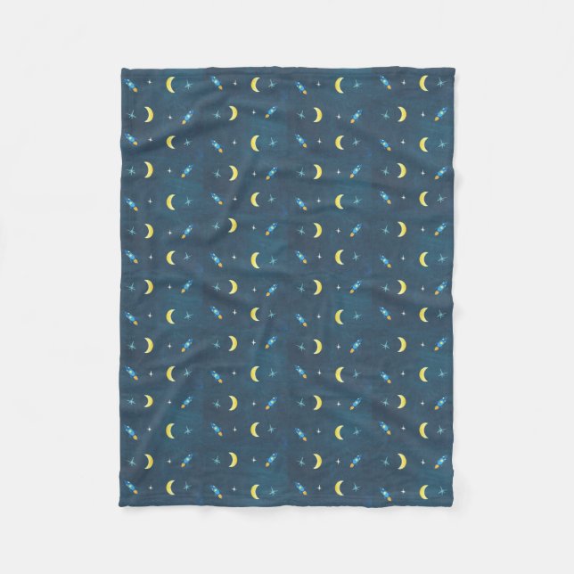 Couverture Polaire Space Rocket Motif (Devant)
