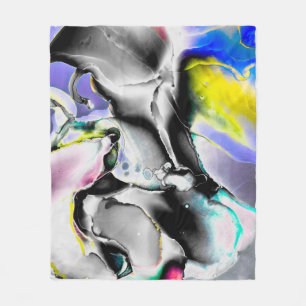 Couverture Polaire Space. Shiny White Background. Smoke Slate Picture