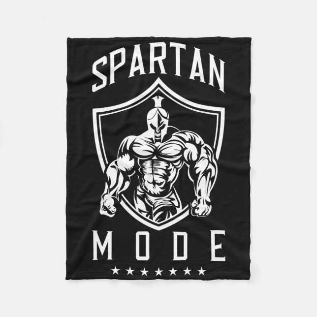 Couverture Polaire Spartan Workout Mode Fitness Gym Sparta Bodybuildi (Devant)