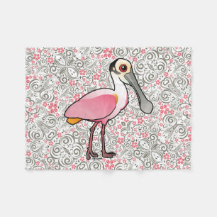 Couverture Polaire Spatule rose de Birdorable