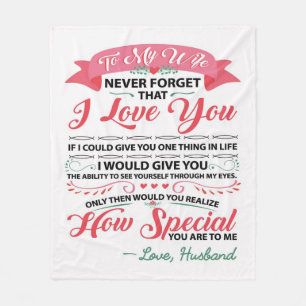 Couverture Polaire Special Quotes To My Wife   Venin pour femmes  