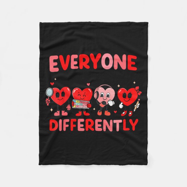 Couverture Polaire Speech Therapy Language Pathologist Valentines Day (Devant)