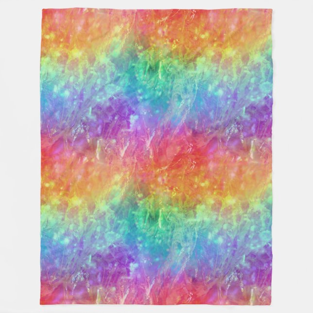 Couverture Polaire spellcaster - vif arc-en-ciel prism ombre : (Devant)