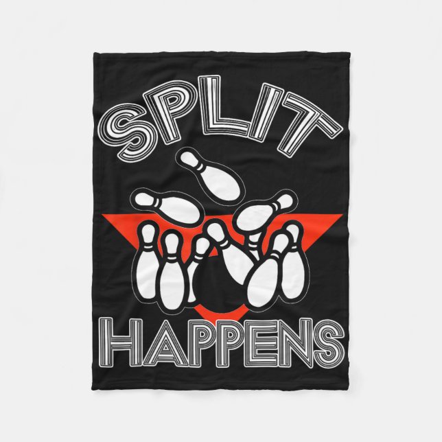 Couverture Polaire Split Happings Bowling Shirt Funny Spare Ball Team (Devant)