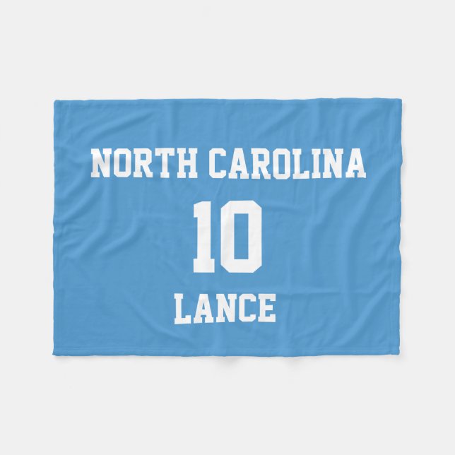 Couverture Polaire Sports Jersey Customisé Celestial Blue (Devant (Horizontal))