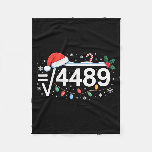 Couverture Polaire Square Root 4489 Funny 67 Meme Math Teacher 6 7 Ch (Devant)