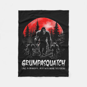 Couverture Polaire Squatch Funny Bigfoot Papa Sasquatch Yeti Pères D