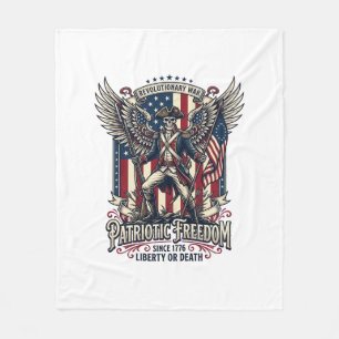 Couverture Polaire Squelette de guerre révolutionnaire patriotique so