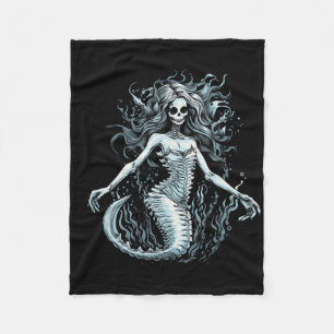 Couverture Polaire Squelette de sirène Tee femmes hommes enfants Bo
