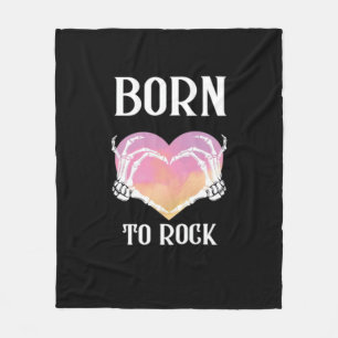 Couverture Polaire Squelette Mains Graphisme Coeur Pour Classique