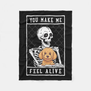 Couverture Polaire Squelette que vous faites sentir Halloween moi viv
