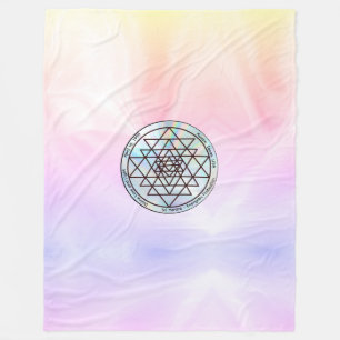 Couverture Polaire Sri Yantra – Talisman de Protection Personnalisabl