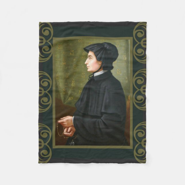 Couverture Polaire St. Elizabeth Ann Seton Soeur Rosary Charité (Devant)