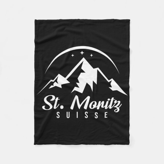 Couverture Polaire St. Moritz Suisse Station de ski Ski Snowboard (Devant)