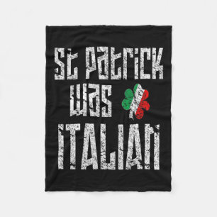 Couverture Polaire St. Patrick Était Italien St. Patricks Day Distres