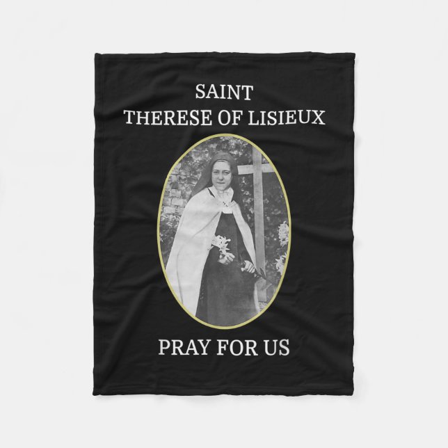 Couverture Polaire St Therese de Lisieux T-Shirt Saint Little Flower (Devant)