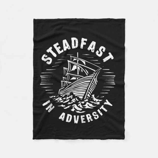 Couverture Polaire Stabilité stoïque dans l'adversité Citation Motiva (Devant)