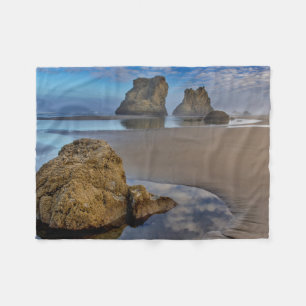 Couverture Polaire Stacks marins sur la plage de Bandon à Bandon, Ore