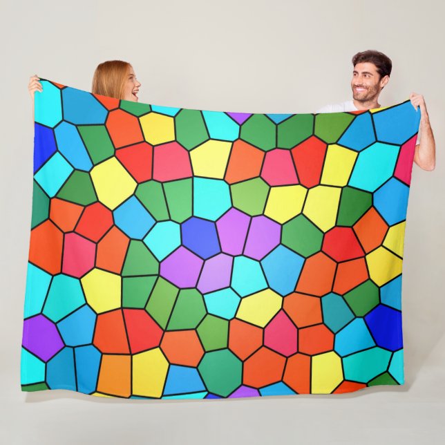 Couverture Polaire Stained Glass (En situation)
