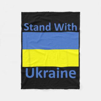 Couverture Polaire Stand With Ukraine 