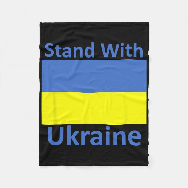 Couverture Polaire Stand With Ukraine  (Devant)