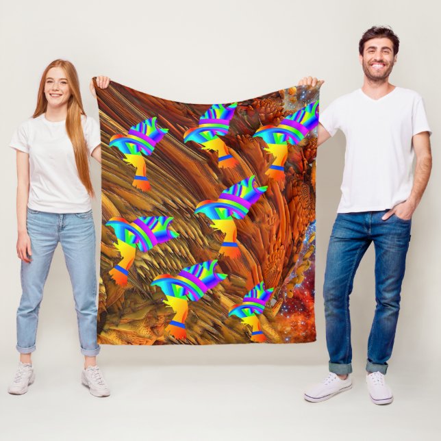 Couverture polaire Star Birds (En situation)