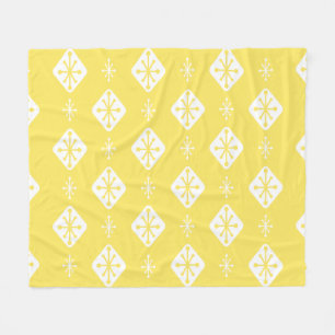 Couverture Polaire Starburts du milieu du siècle Diamants Jaune