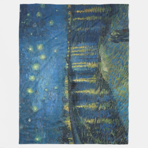 Couverture Polaire Starry Night Over the Rhone (1888) Vincent van Gog