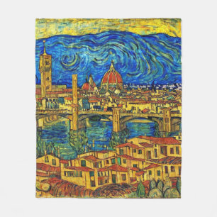 Couverture Polaire Starry Starry Night Florence Italie