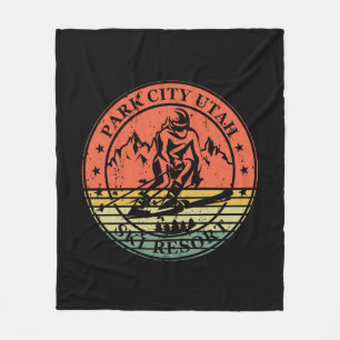 Couverture Polaire Station de ski de Park City Utah vintage