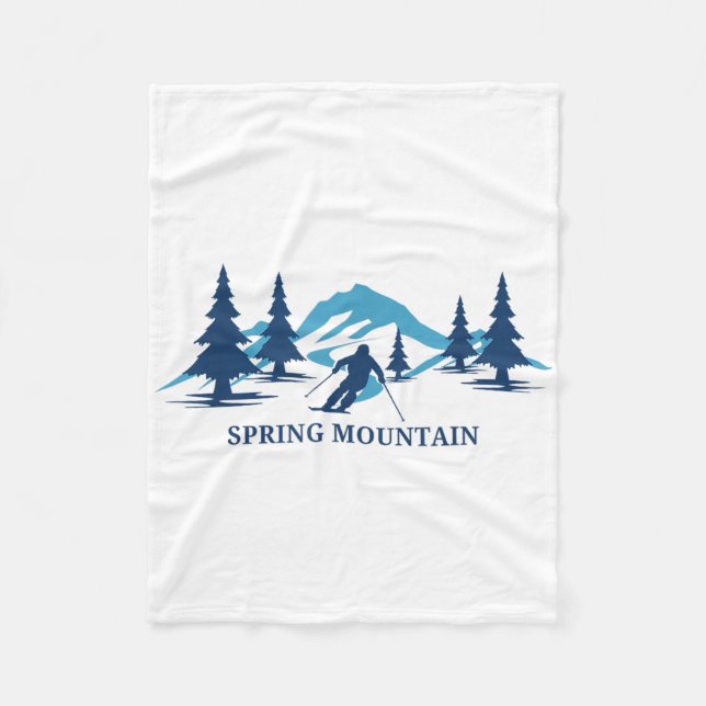 Couverture Polaire Station de ski de Spring Mountain Pennsylvania Ski (Devant)