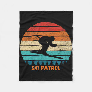 Couverture Polaire Station de ski d'hiver Ski de fond Sunse