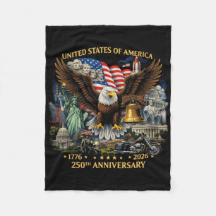 Couverture Polaire Statue de la Liberté Monuments américains 250 ans