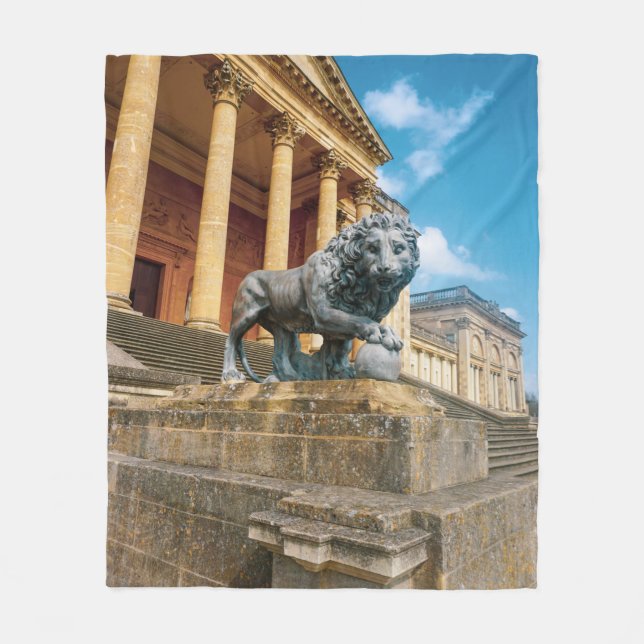Couverture Polaire Statue de lion (Devant)