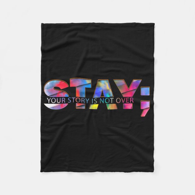 Couverture Polaire Stay Your Story Is Not Over Suicide Prevention Awa (Devant)