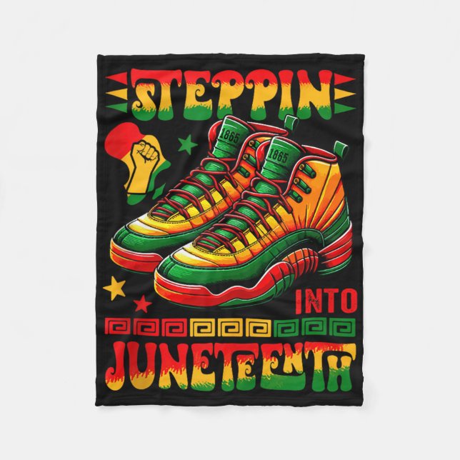 Couverture Polaire Steppin Into JunetDix Fiers Afro Correspondant Run (Devant)