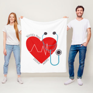 Couverture Polaire Stethoscope Personnalisé Monde le meilleur médecin