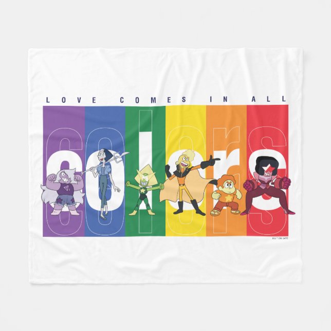 Couverture Polaire Steven Universe - L'Amour Arrive Dans Toutes Les C (Devant (Horizontal))