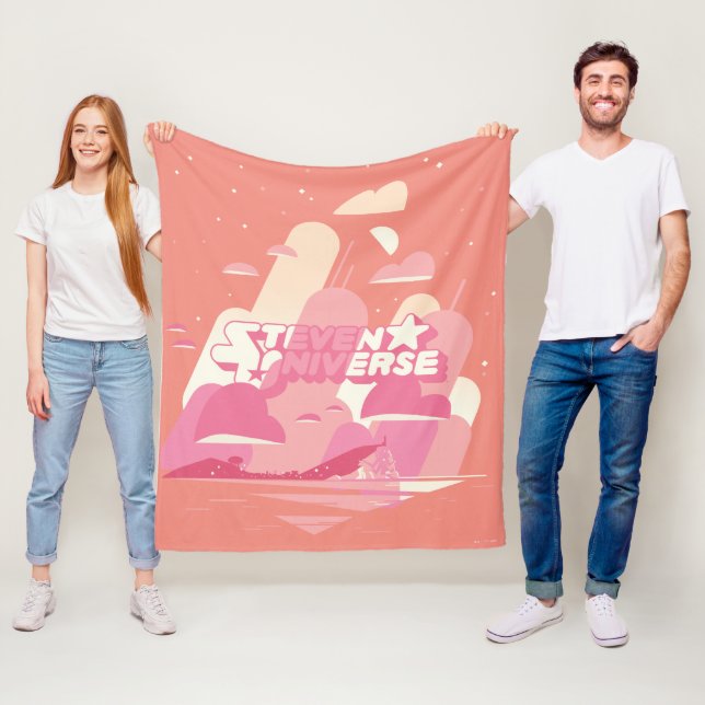 Couverture Polaire Steven Universe | Ville de plage (En situation)