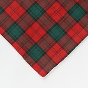Couverture Polaire Stewart du rouge d'Atholl et du tartan de clan de