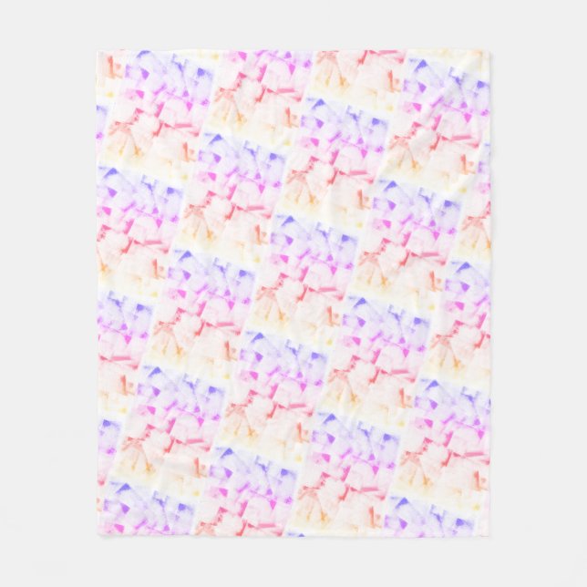 Couverture Polaire Sticker Coeur Art Timbre Ipanema (Devant)