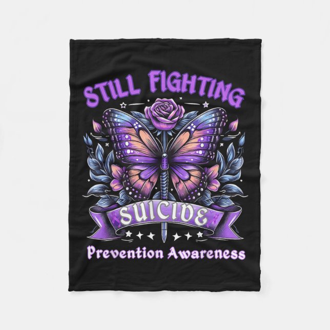 Couverture Polaire Still Fighting Suicide Prevention Awareness Butter (Devant)
