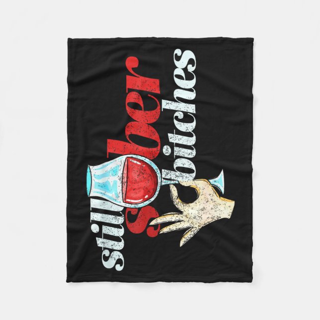 Couverture Polaire Still Sober Es _ Funny Sobriety Celebration Gift  (Devant)