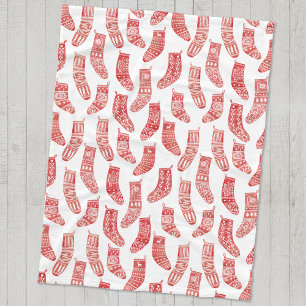 Couverture Polaire Stockage de Noël nordique