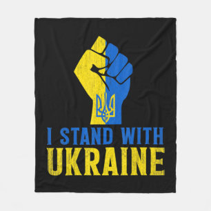 Couverture Polaire Stopper Avec L'Ukraine Aimer Soutenir Ukraine Homm