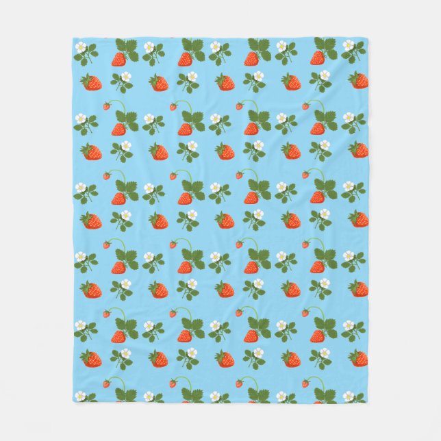 Couverture Polaire Strawberries (Devant)