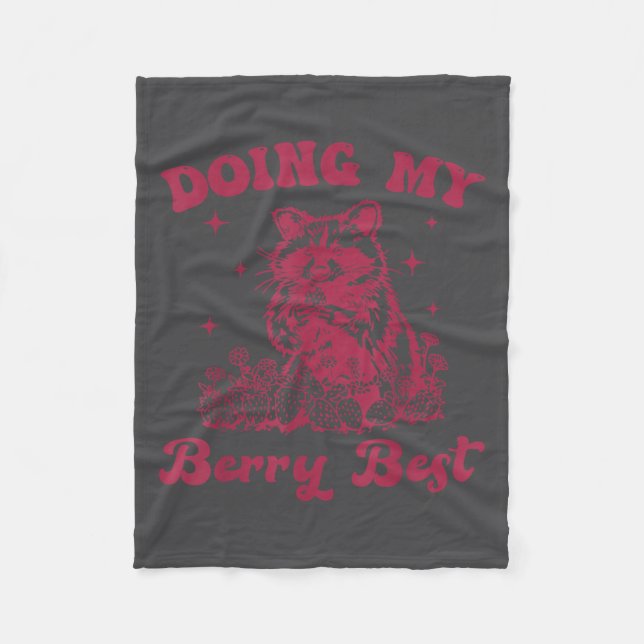 Couverture Polaire Strawberry Motivation Cute Berry Lover  (Devant)