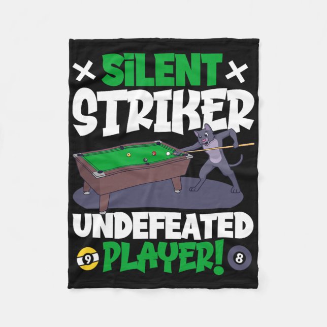 Couverture Polaire Striker Silencieux - Billard Et Chat (Devant)
