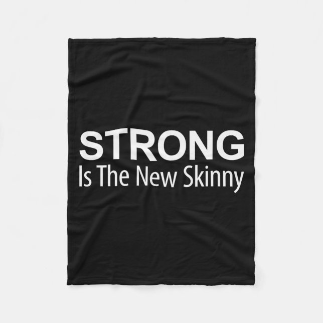 Couverture Polaire Strong Is The New Skinny -  (Devant)